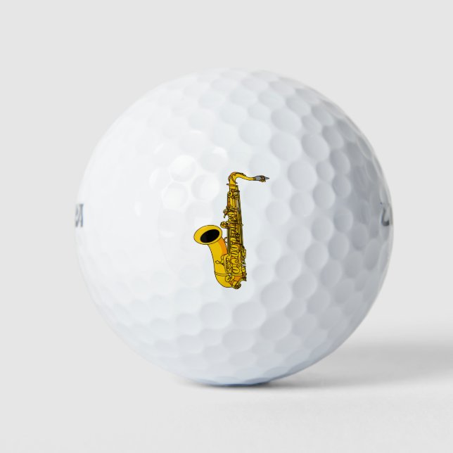 Balles De Golf Saxophone (Devant)