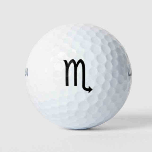 Balles De Golf Scorpio Zodiac Symbole Standard par Kenneth Yoncic (Devant)