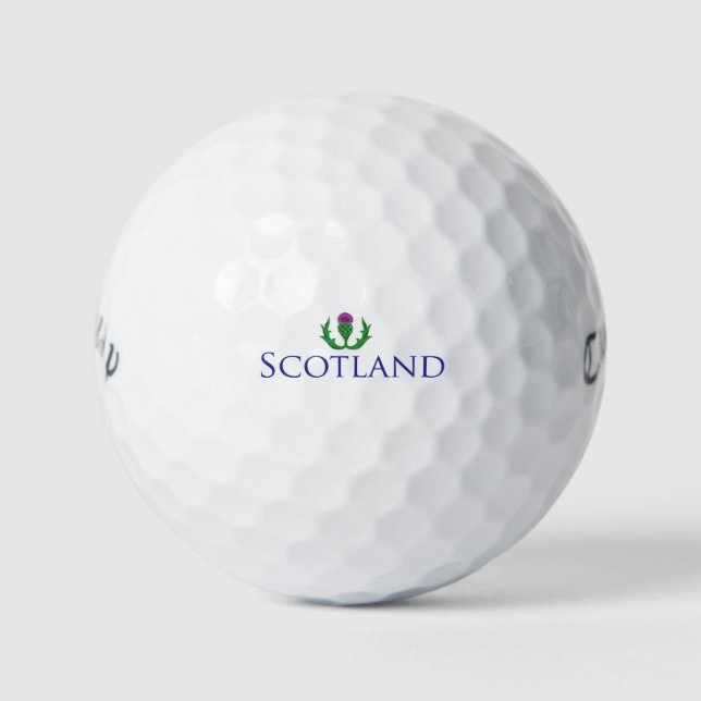 Balles De Golf Scotland et Thistle Golf Balls (Devant)