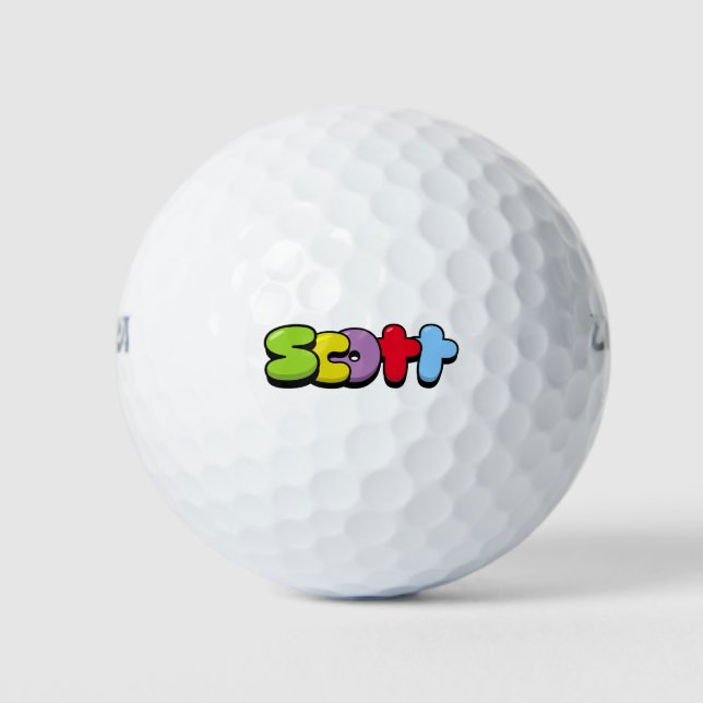 Balles De Golf Scott (Devant)