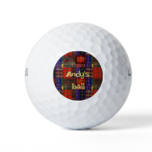 Scottish Tartan Golf Balls