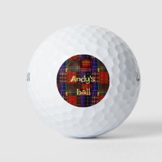 Balles De Golf Scottish Tartan Golf Balls