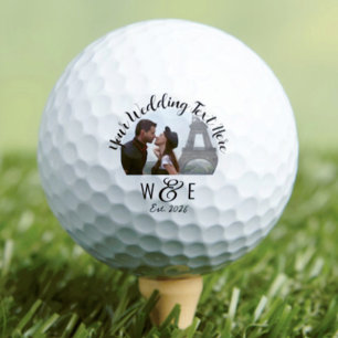 Balles De Golf Script Personnalisé Texte Golf Ball Wedding Favori
