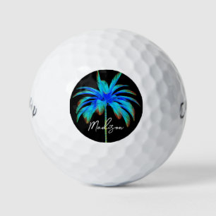 Balles De Golf Scripts de palmiers tropicaux personnalisés
