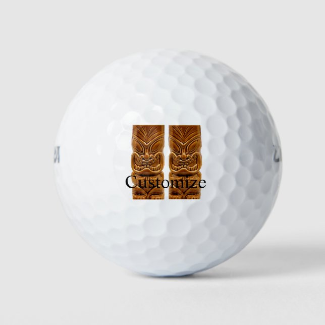 Balles De Golf Sculpture Gold Tiki Thunder_Cove (Devant)