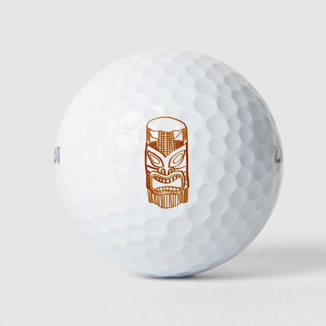 Balles De Golf Sculpture Tiki Brown Thunder_Cove (Devant)