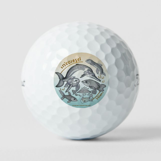 Balles De Golf "Sea Life Matters" (Recto)