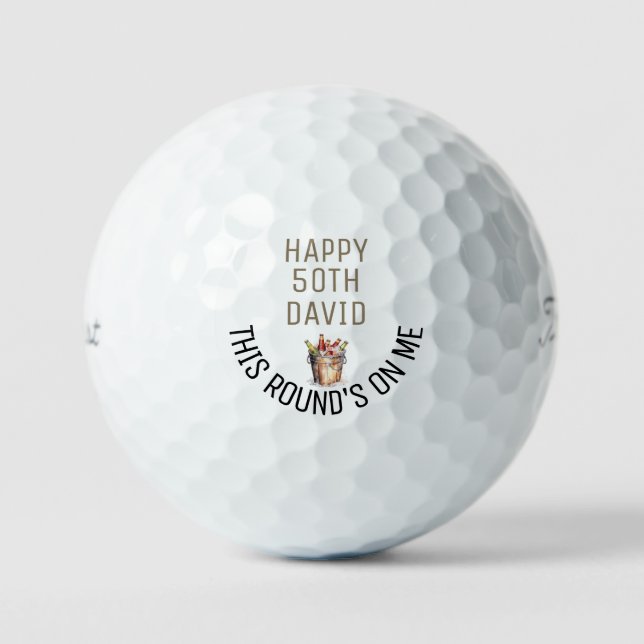 Balles De Golf Seau de bière 50e Anniversaire Titleist Pro V1 (Recto)