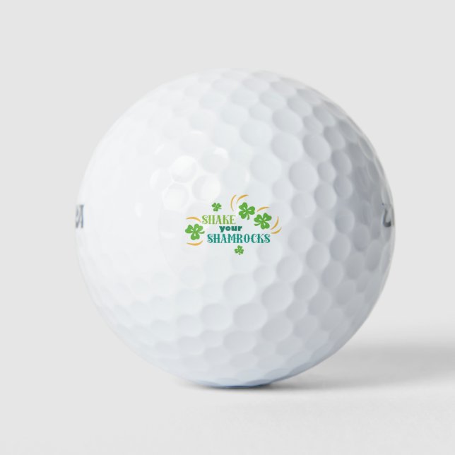 Balles De Golf Secouer vos Shamrocks (Devant)
