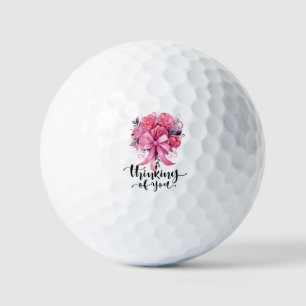Balles De Golf Sensibilisation au cancer du sein Réflexion sur le