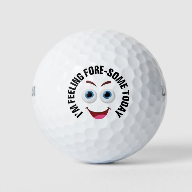 Balles De Golf Sentez-vous bien plus drôle aujourd'hui amusant je (Devant)