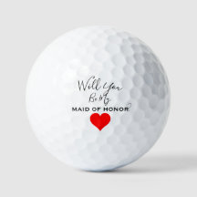 SEREZ-VOUS MA DEMOISELLE D'HONNEUR BALLONS DE GOLF