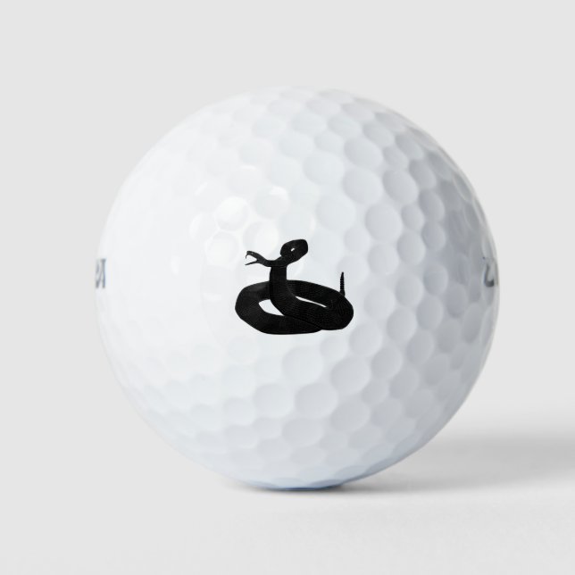 Balles De Golf Serpent noir (Devant)
