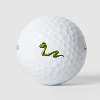 Balles De Golf Serpent vert