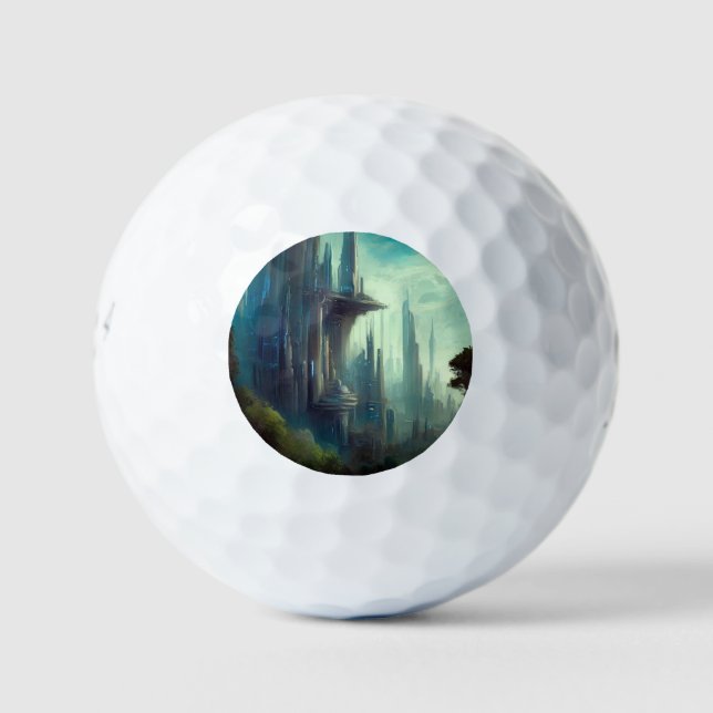 Balles De Golf SF City Forest Planet (3) (Devant)