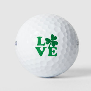 Balles De Golf Shamrock d'amour