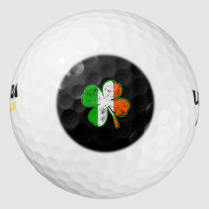 Balles De Golf Shamrock du drapeau irlandais St patrick de style 