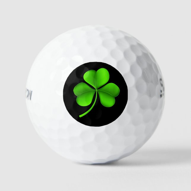 Balles De Golf Shamrock sur ssf noir gbcn (Recto)