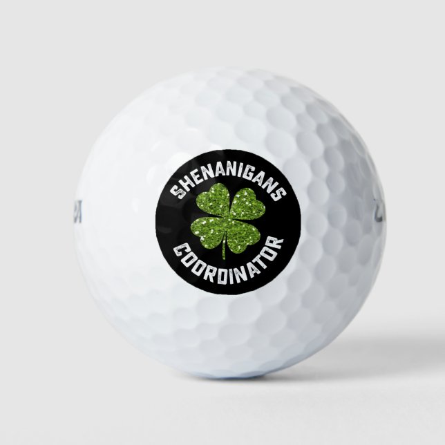 Balles De Golf Shenanigans Coordonnateur Funny St Patrick's Day (Devant)