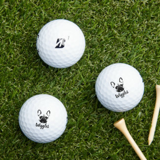 Balles De Golf Signature de nom personnalisé pour Buldog en franç