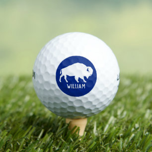 Balles De Golf Silhouette de buffle avec nom personnalisé