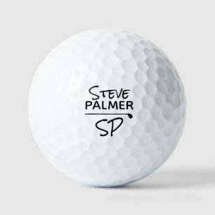 Balles De Golf Simple Bal de golf de nom personnalisé avec ses in