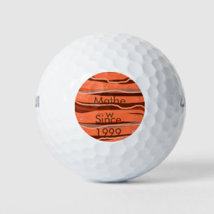 Balles De Golf simple lettre initiale monogramme ajouter nom art 