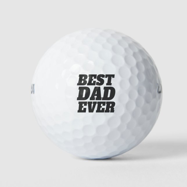 Balles De Golf Simple meilleure Fête des pères papa jamais | Boul (Devant)