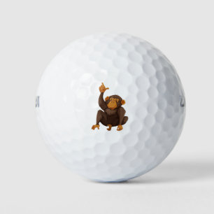 Balles De Golf Singe mignon
