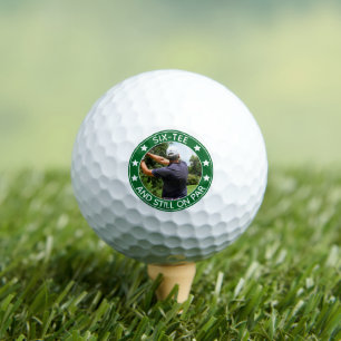 Balles De Golf Six-tee & Still on Par Custom 60th Birthday Photo
