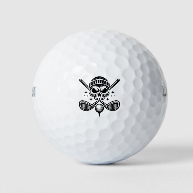 Balles De Golf Skull Golf Balls, Golf Skull Golf Balls (Devant)