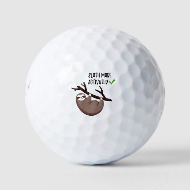 Balles De Golf Sloth dit : | Mode Sloth activé (Devant)