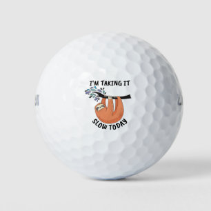 Balles De Golf Sloth Je prends ça lentement aujourd'hui