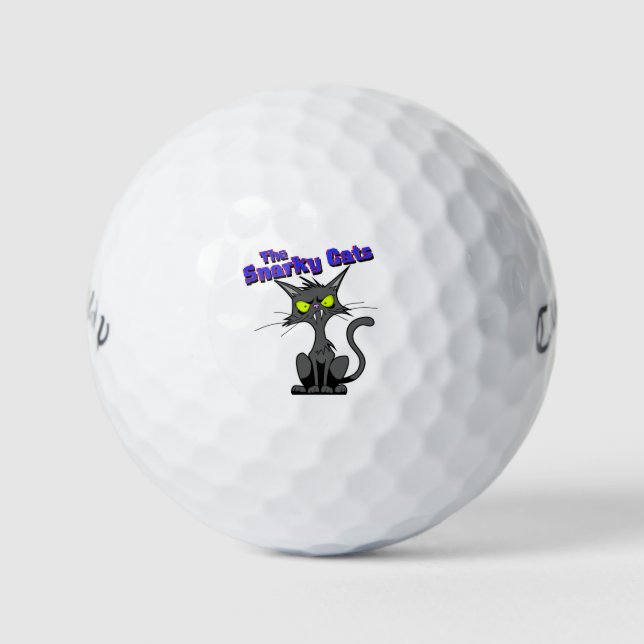 Balles De Golf Snarky Cats Golf Balls (Devant)