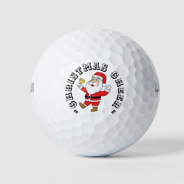 Balles De Golf Soin de Noël (Devant)