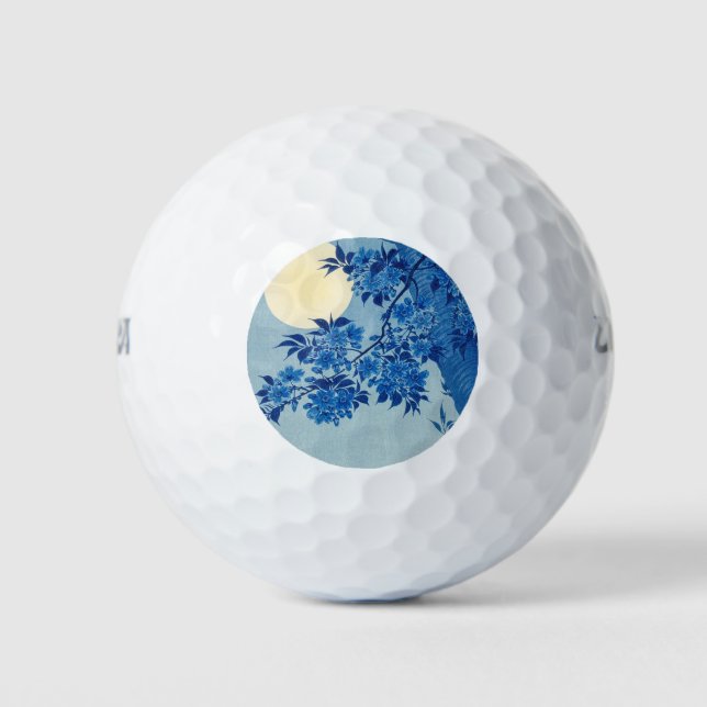 Balles De Golf Soirée Lune Arbre Bleu Lune (Devant)