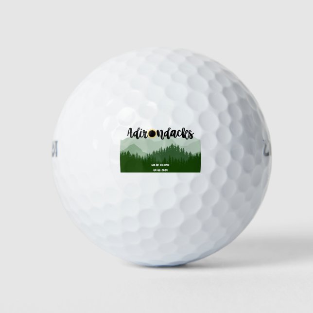 Balles De Golf Solaire Eclipse Bal de golf commémoratif (Devant)
