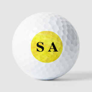 Balles De Golf Solaire personnalisé Jaune