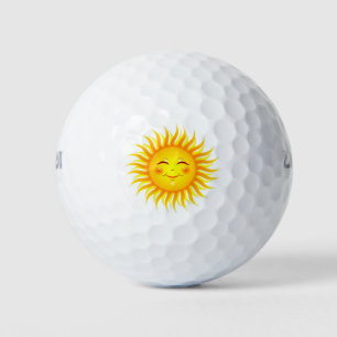 Balles De Golf Soleil souriant