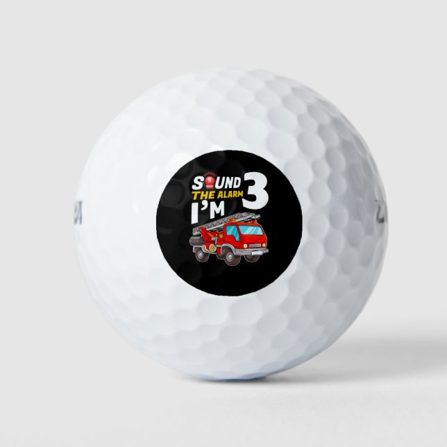 Balles De Golf sonne l'alarme j'ai 3 ans (Devant)