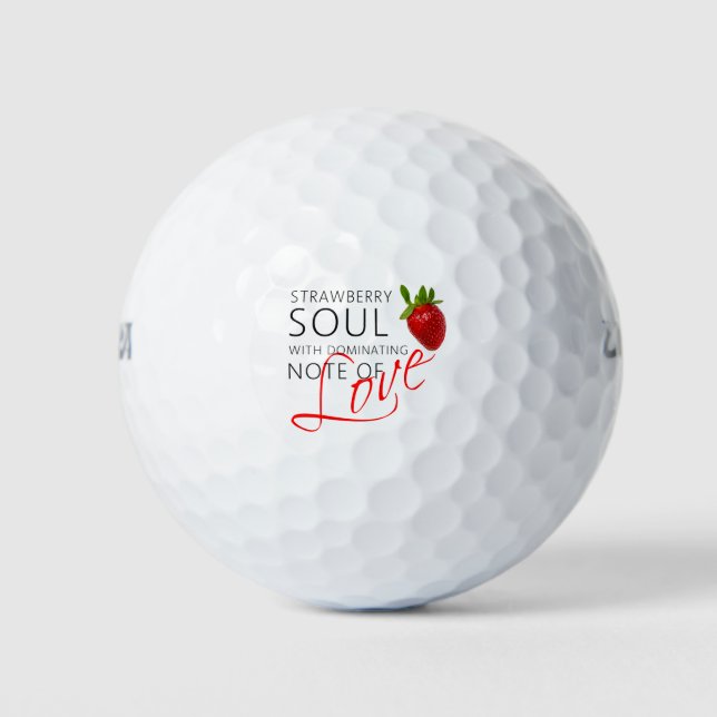 Balles De Golf Soul aux fraises (Devant)