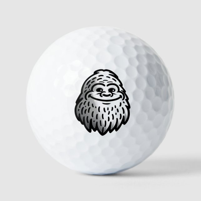 Balles De Golf Souriant Bigfoot - Sasquatch Sighting (Recto)