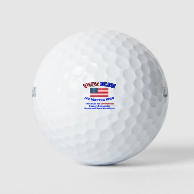 Balles De Golf Soutenez les démocrates (Devant)