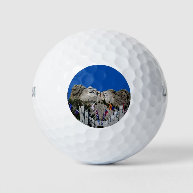 Balles De Golf Souvenir personnalisé Mt Rushmore (Devant)