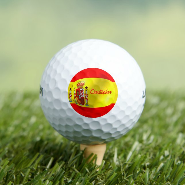 Balles De Golf Spanish Flag Design (T-shirt Insitu)