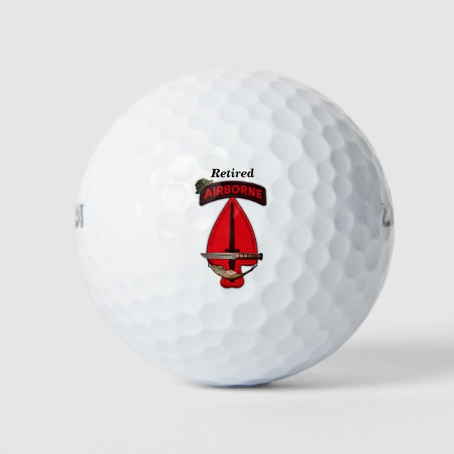 Balles De Golf Spécial ops usasoc soc sof vétérans patch (Devant)