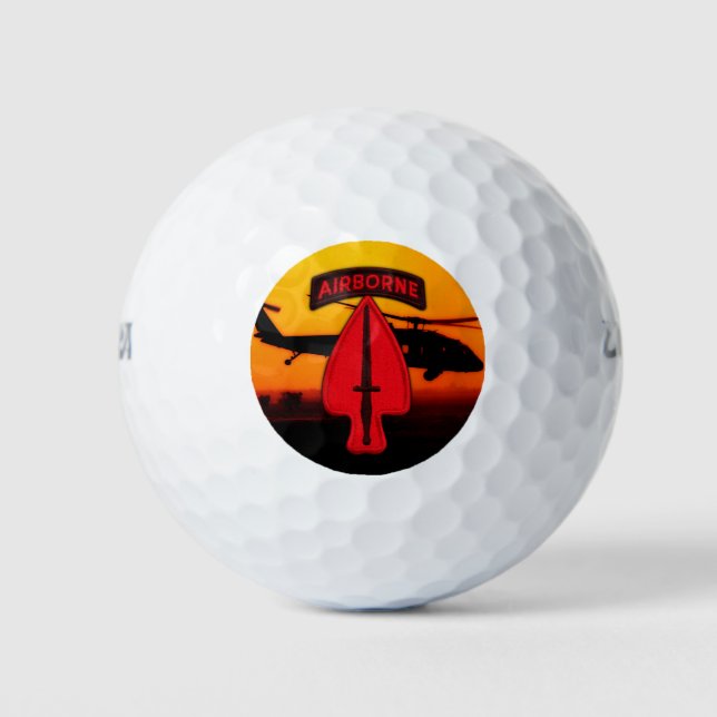 Balles De Golf Spécial ops usasoc soc sof vétérans patch (Devant)