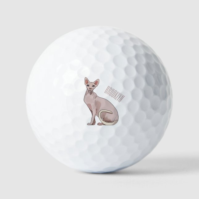 Balles De Golf Sphynx cat (Recto)