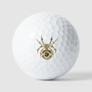 Balles De Golf Spider Steampunk sur Arrière - plan pourpre