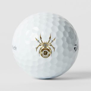 Balles De Golf Spider Steampunk sur Arrière - plan pourpre